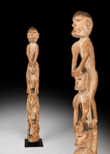 A Superb Old New Guinea Asmat Ancestor Figure West Papua Irian Jaya Indonesia