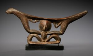 A Superb Old New Guinea Neckrest Abelam People East Sepik Province Papua New Guinea