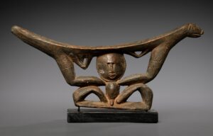 A Superb Old New Guinea Neckrest Abelam People East Sepik Province Papua New Guinea