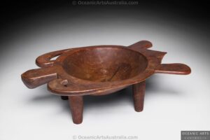 A Fine Old Fijian Turtle Form Kava Bowl Lau Islands Fiji Polynesia