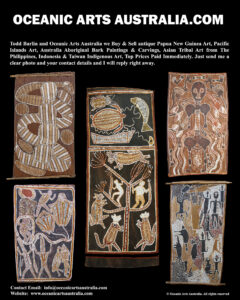 Australia Aboriginal Bark Painting Todd Barlin