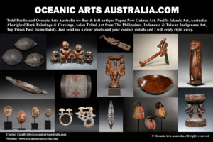 A Fine Old Collection of Micronesian Squatting Ancestor Figures Tobi Island Caroline Islands