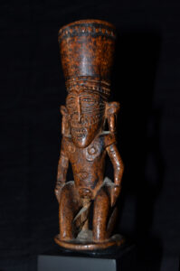 A Superb Old New Guinea Huon Gulf Betel Nut Mortar19th Century Papua New Guinea