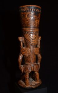 A Superb Old New Guinea Huon Gulf Betel Nut Mortar19th Century Papua New Guinea