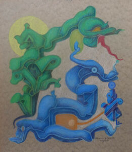 Colour Drawings by Fritz Klee (1876 - 1976)
