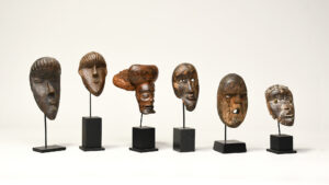 A Fine Collection of Antique African Passport Masks West Africa