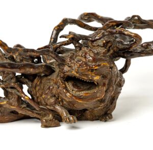 Superb Old Japanese Natural Form Burl Wood Scholars Object for Ikebana Flowers