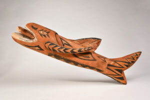 Fine Old New Ireland Malangan Sculpture of a Shark Totem Papua New Guinea