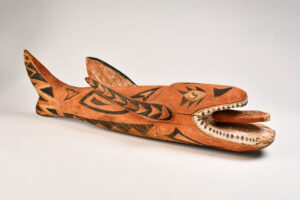 Fine Old New Ireland Malangan Sculpture of a Shark Totem Papua New Guinea