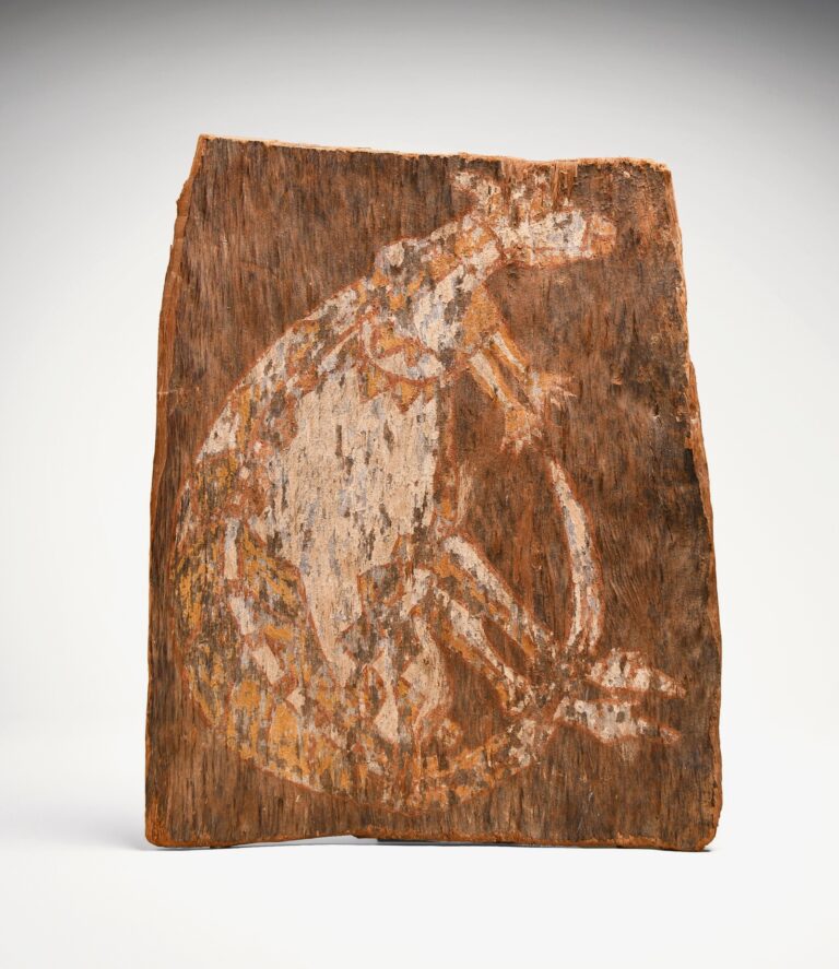 Superb Old Bark Painting X-Ray Kangaroo, Western Arnhem Land