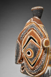 Superb Old New Guinea Abelam Helmet Mask, East Sepik Province Papua New Guinea